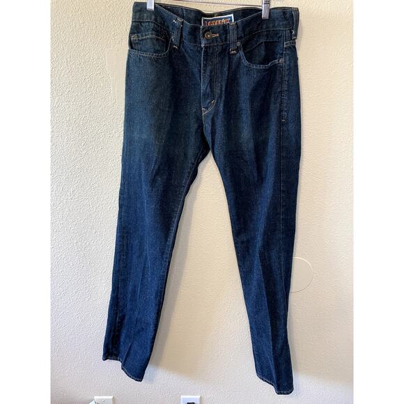 Levi's Y2K Style Skinny 511 Dark Wash 100% Cotton Mens Jeans 36W/32L Retro Denim - Picture 11 of 13